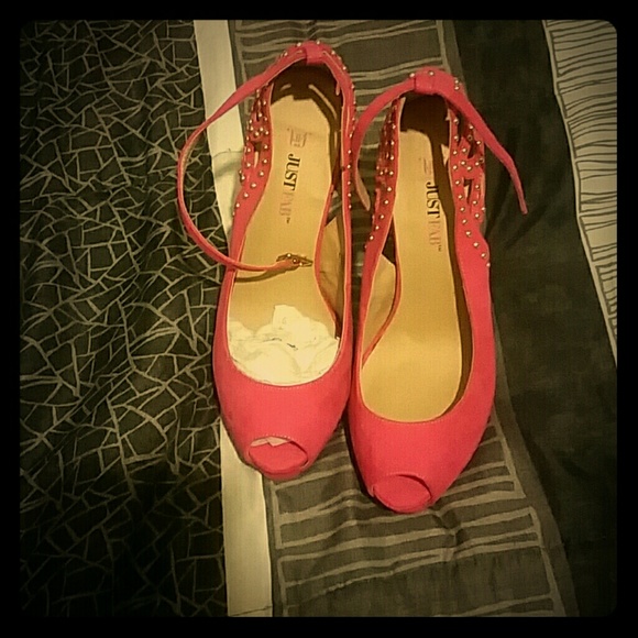 Pink peep toe heels - Picture 1 of 3